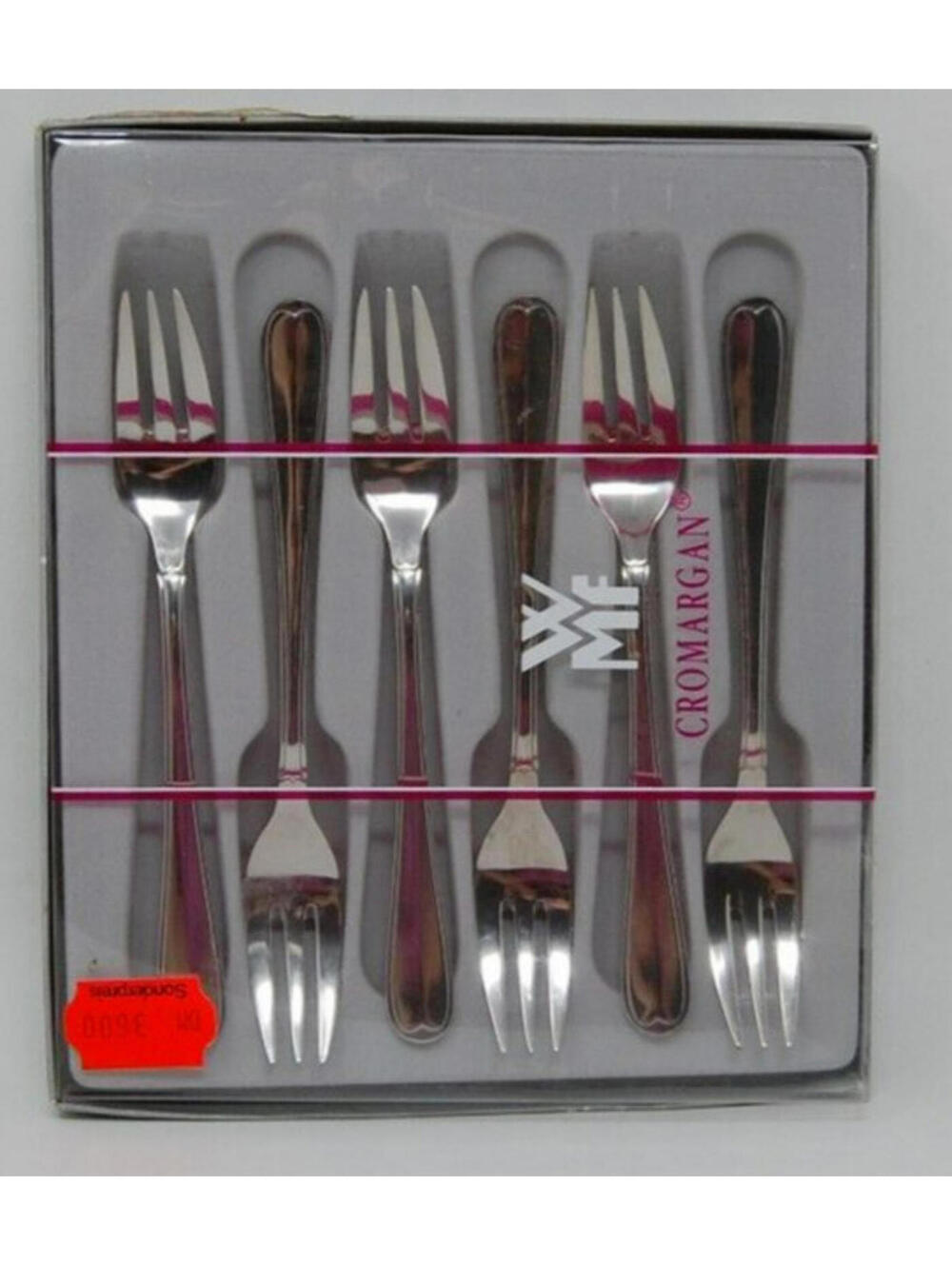 Nurnberg WMG Cromargan 6 Small Cake Forks Stainless Steel 18/10 in Box 6.25"
